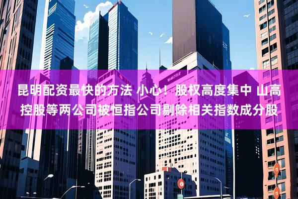 昆明配资最快的方法 小心！股权高度集中 山高控股等两公司被恒指公司剔除相关指数成分股